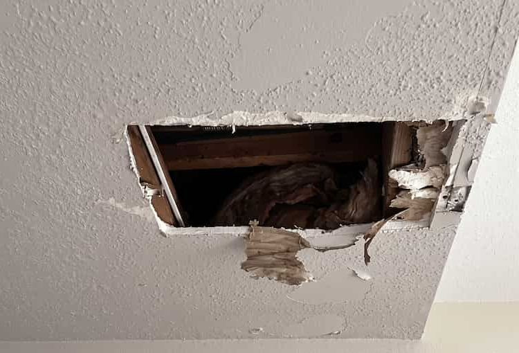 Popcorn ceiling removal and retexture