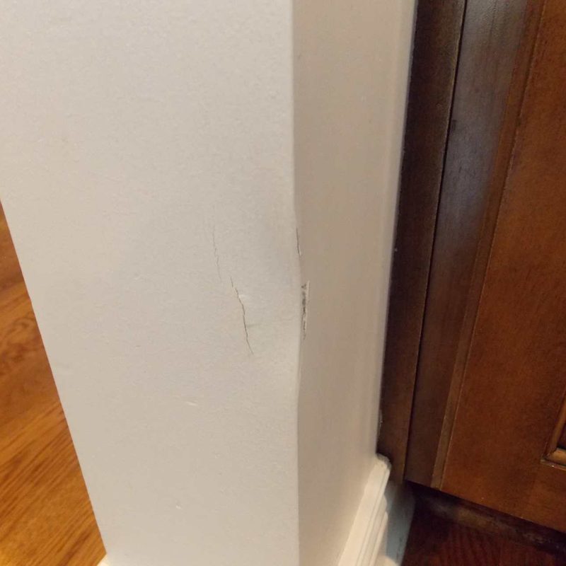 Plaster wall repair in an older Brookside, Kansas City home by Patch-It-Now